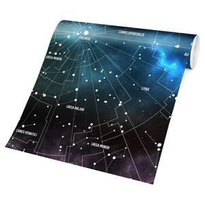 Vliestapete Karte Galaxienebel Vliespapier - Schwarz - 432 x 290 cm
