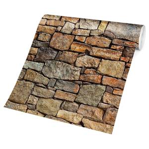 Vliesbehang Croatia Stonewall vliespapier - bruin - 384 x 255 cm