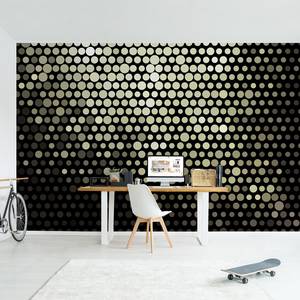 Fotomurale Disco Background Tessuto non tessuto - Nero - 432 x 290 cm