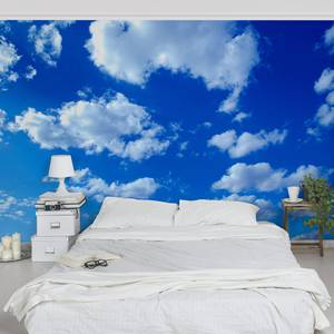 Vliesbehang Bewolkte hemel vliespapier - blauw - 432 x 290 cm