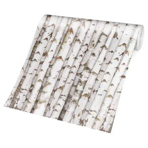 Fotomurale Alberi bianchi Tessuto non tessuto - Bianco - 384 x 255 cm