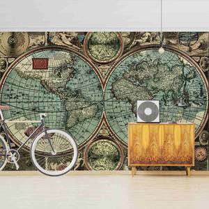 Vliesbehang De Oude Wereld vliespapier - beige - 432 x 290 cm