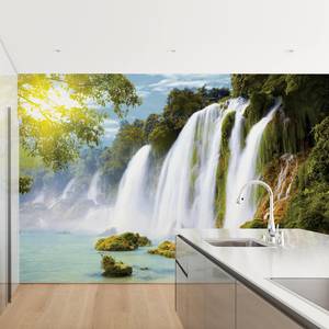 Vliestapete Amazon Waters Vliespapier - Grün - 384 x 255 cm