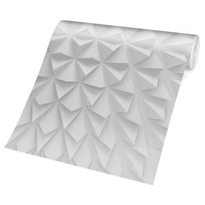 Tapete Geometriesche Figuren 3D Effekt Vliespapier - Weiß - 432 x 290 cm