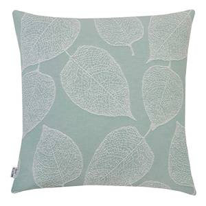 Housse de coussin Leave Coton / Polyester - Vert - 38 x 38 cm