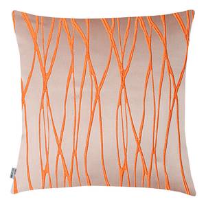 Housse de coussin Serenade I Polyester - Orange - 46 x 46 cm