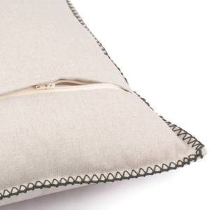 Housse de coussin Twig Polyester - Beige / Vert