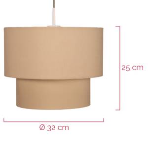 Hanglamp Soft Shine textielmix/aluminium - 1 lichtbron