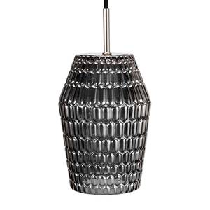 Hanglamp Crystal Sparkle rookglas/aluminium - 1 lichtbron