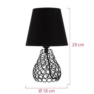 Tafellamp Black Brilliance textielmix/aluminium - 1 lichtbron