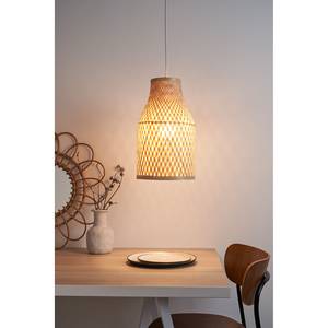 Hanglamp Woody Romance bamboe/aluminium - 1 lichtbronnen