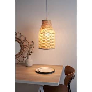 Hanglamp Woody Romance bamboe/aluminium - 1 lichtbronnen