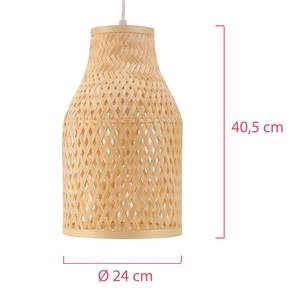 Suspension Woody Romance Bambou / Aluminium - 1 ampoule