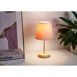 Tafellamp Woody Rose textielmix - 1 lichtbron