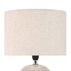 Lampe Tender Pearl Tissu mélangé / Céramique - 1 ampoule