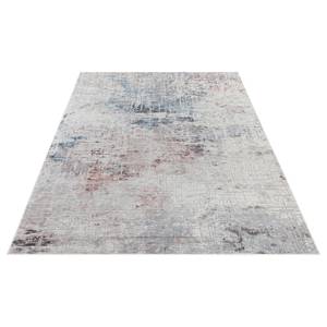 Laagpolig vloerkleed Chameis viscose/acryl chenille - Blauw - 135 x 195 cm