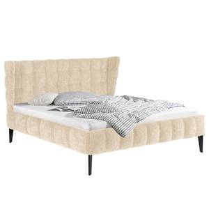 Gestoffeerd bed Capri Dream Microvezel Alana: Crèmekleurig - 180 x 200cm