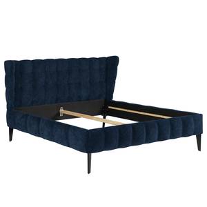 Gestoffeerd bed Capri Dream Microvezel Alana: Donkerblauw - 180 x 200cm