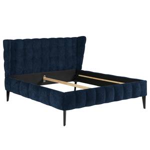 Gestoffeerd bed Capri Dream Microvezel Alana: Donkerblauw - 160 x 200cm