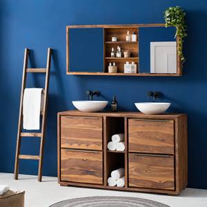 Set di 2 mobili da bagno TRANGLE 140 cm Legno massello di Sheesham