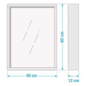 Salle de bain OHIO - 2 élém. - Miroir XL Sheesham massif