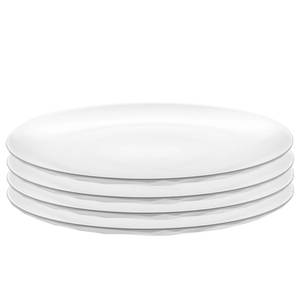 Assiettes dessert Club Plate (lot de 4) Résine thermoplastique - Blanc