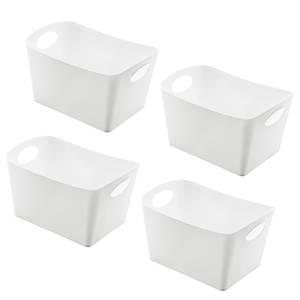 Aufbewahrungsbox Boxxx S (4er-Set) thermoplastischer Kunststoff - Weiß