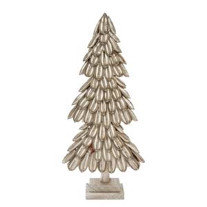 Dekofigur Blätterbaum Polyester PVC - Gold
