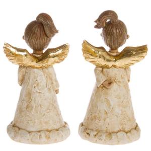 Figurines Ange I (lot de 2) Polyrésine - Doré