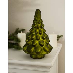 Sapin en verre Brookland Verre coloré - Vert - Hauteur : 22 cm