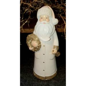 Figurine Père Noël I Polyrésine - Blanc
