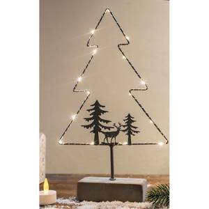 LED-Weihnachtsbaum Chesalles Eisen / Zement - Silber