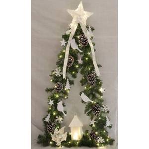 Sapin de Noël LED Cahors Fer / Polyester PVC - Vert