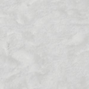 Fellteppich Novara Polyester - Weiß - Durchmesser: 80 cm