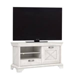 Tv-meubel Kimbark I witte pijnboomhouten look
