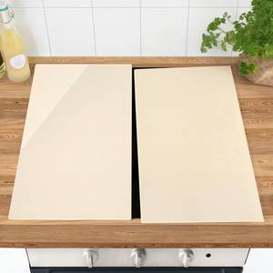 Herdabdeckplatte Caporio Sicherheitsglas - Creme - 60 x 52 cm