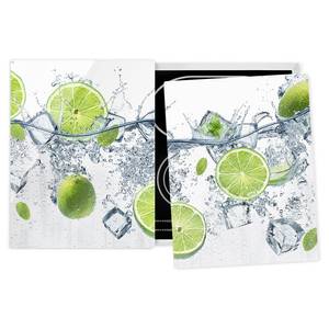 Coprifornelli Lime Vetro temprato - Bianco - 80 x 52 cm