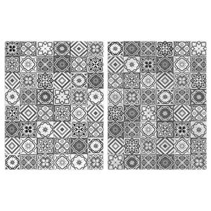 Coprifornelli Motivi geometrici Vetro temprato - Grigio - 80 x 52 cm