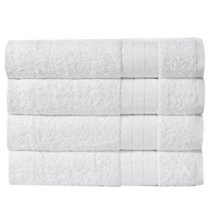 Set handdoeken Branda (set van 4) katoen - Wit