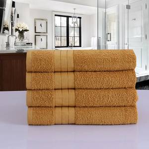 Set di asciugamani Branda (4) Cotone - Ocra