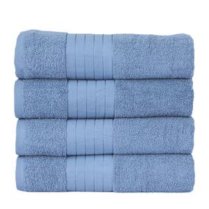 Set handdoeken Branda (set van 4) katoen - Ijsblauw