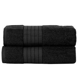 Serviettes de bain Cindy (lot de 2) Coton - Noir