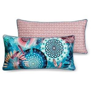 Coussin Kanya I Velours de polyester - Multicolore