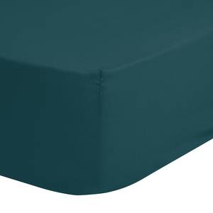 Jersey-hoeslaken Henty katoen - Petrolblauw - 100 x 200 cm