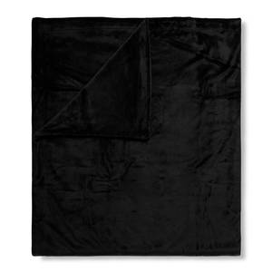 Plaid Hip Uni Velours de polyester - Noir