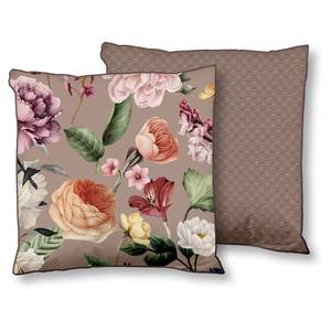Coussin Fiori II Velours de polyester - Taupe
