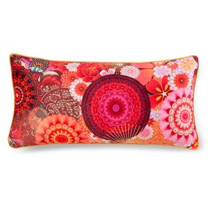 Coussin Yuki I Velours de polyester - Rouge