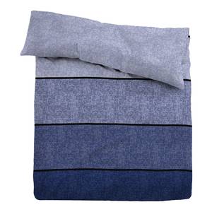 Beddengoed flanel 0007629 katoen - Blauw - 135x200cm + kussen 80x80cm