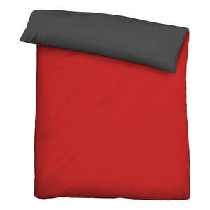 Copripiumino e federa 0560500 Poliestere - Rosso rubino - 135 x 200 cm + cuscino 80 x 80 cm