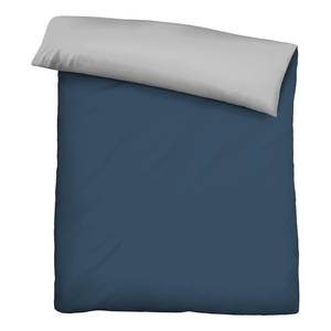 Parure de lit satin microfibre 0560500 Polyester - Bleu marine - 135 x 200 cm + oreiller 80 x 80 cm